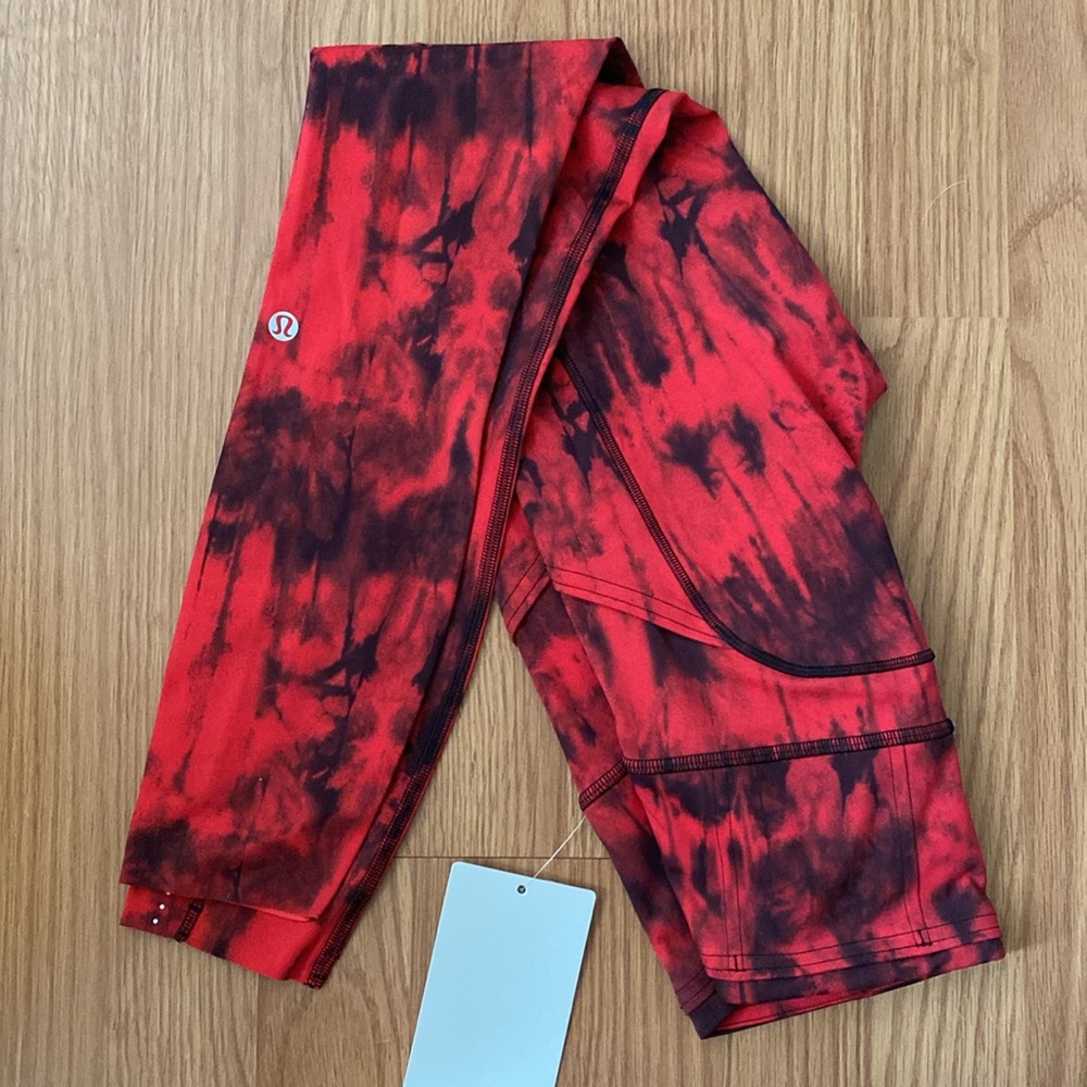 ❤️ Lululemon Fast & Free 25” Leggings Red Game Day Size 2 NWT